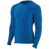 Augusta Activewear Hyperform Compression Long Sleeve Shirt, Royal, X Large view 1