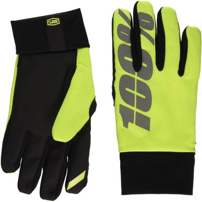 100% Speedlab (10011-004-11) "HYDROMATIC Waterproof Glove Neon Yellow - Medium