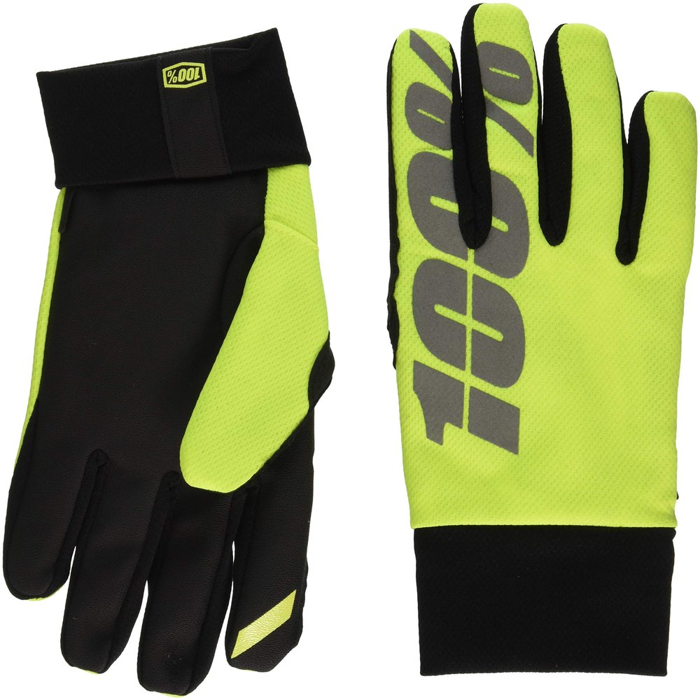 100% Speedlab (10011-004-11) "HYDROMATIC Waterproof Glove Neon Yellow - Medium