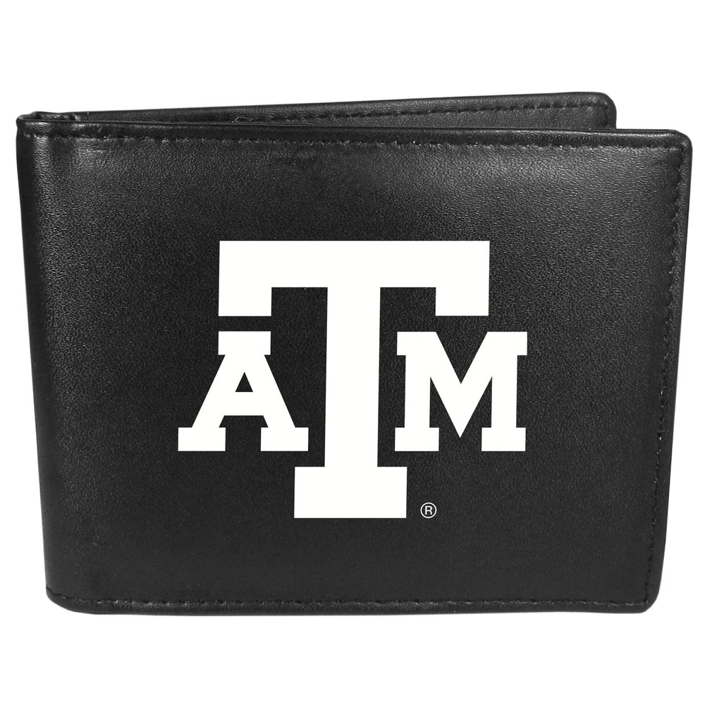 NCAA Siskiyou Sports Mens Texas A&M Aggies Bi-fold Wallet Large Logo One Size Black