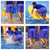 INGEAR Little Boys Quick Dry Swim Trunks UPF 50+ Beach Board Shorts Sizes 2T-14 Vibrant Patterns for Summer Adventures Blue Flamingo view 4