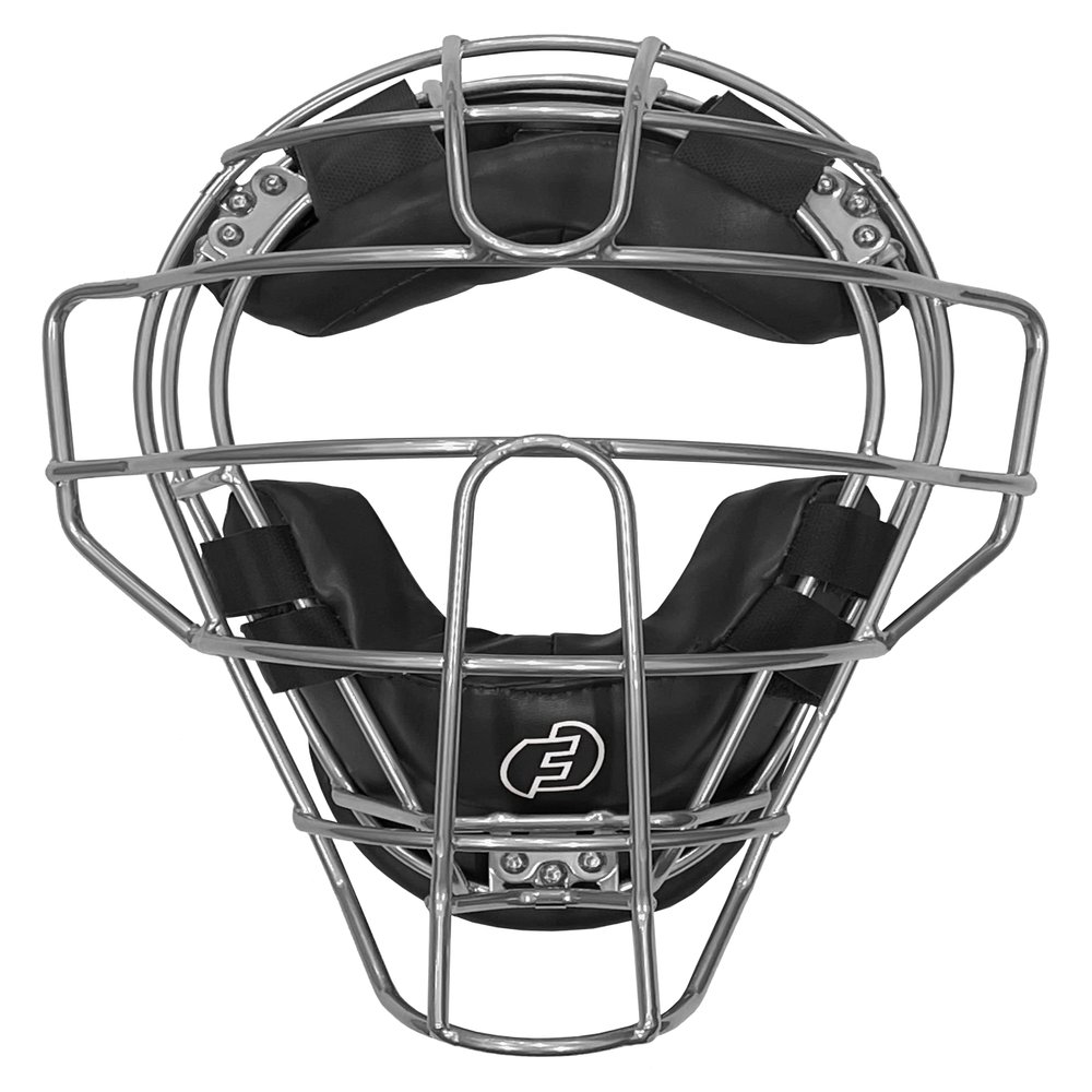 FORCE3 PRO GEAR Traditional Defender Catcher's Mask with Patented S3 Shock Suspension System (Silver/Black)