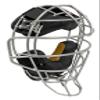 FORCE3 PRO GEAR Traditional Defender Catcher's Mask with Patented S3 Shock Suspension System (Silver/Black) view 2