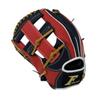 SAKURAI Falcon FG-5718RH Baseball, General Soft All-Around Gloves, Small Size, Left Throw, Navy x Red view 1