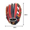 SAKURAI Falcon FG-5718 Baseball, General Soft Gloves, All-Around Use, Gift, Small, Navy x Red view 3