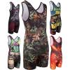 KO Sports Gear Unisex Wrestling Singlet for Adult Wrestlers - Wrestling Singlet for Men & Women - Bold Durable Uniform, Stretchy Breathable Material - Woods Camo, Adult Medium view 1