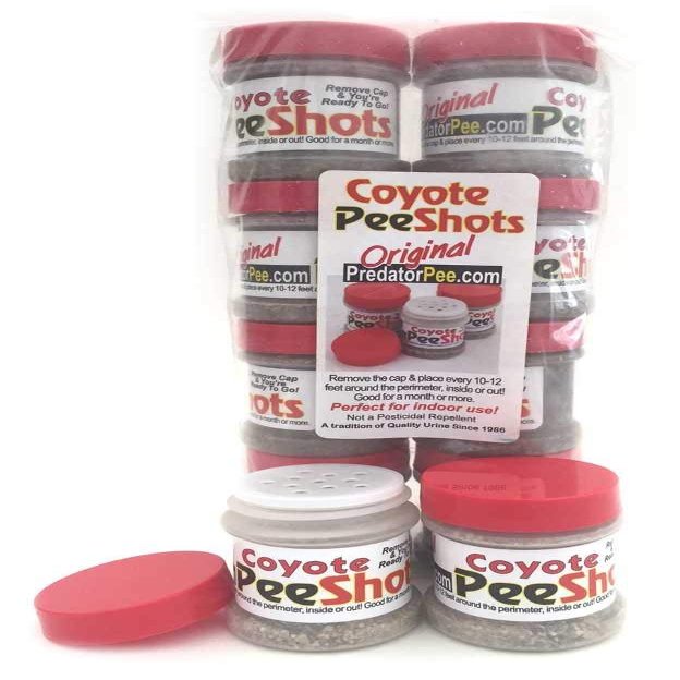 PredatorPee Coyote Pee Shots - Territorial Marking Scent - Creates Illusion That Coyote is Nearby - 8 Pack
