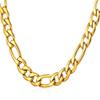 Mens Necklaces Stainless Steel Color Choker Necklace Men Jewelry (Gold-color, Width 12MM, 66CM 26Inches) view 1