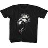 Bruce Lee Splat Kick Black Youth T-Shirt Tee view 2