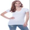 4 Pack Zenana Women's Basic V-Neck Tee X-Large Black, Black, Charcoal, H Gray view 4