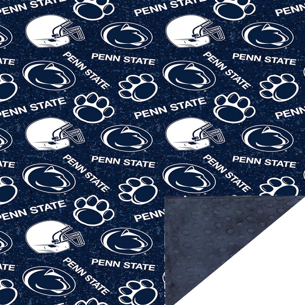Future Tailgater Penn State Nitanny Lions Licensed Baby/Toddler Minky Blanket (60"" x 42"")"