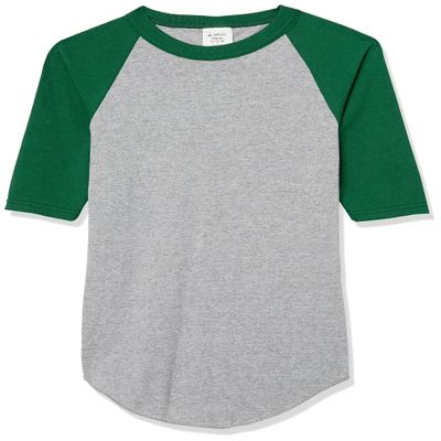 Augusta Sportswear Boys Baseball Jersey 2.0 M Athletic Heather/Dark Green