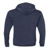 J America Adult Triblend Pullover Fleece Hood XS TRUE NAVY view 4