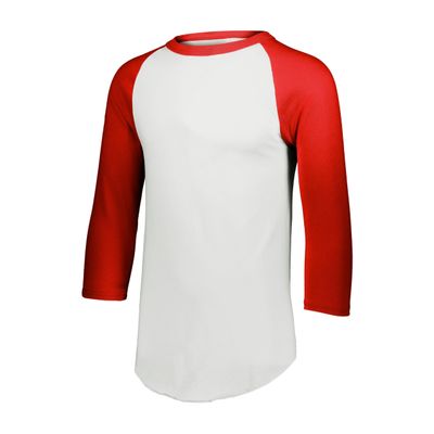 Augusta Sportswear Mens Baseball Jersey - Crew Neck, 3/4 Sleeve, Soft Cotton Blend for Practice and Game Day Wear 56