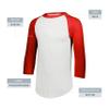 Augusta Sportswear Mens Baseball Jersey - Crew Neck, 3/4 Sleeve, Soft Cotton Blend for Practice and Game Day Wear 56 view 4