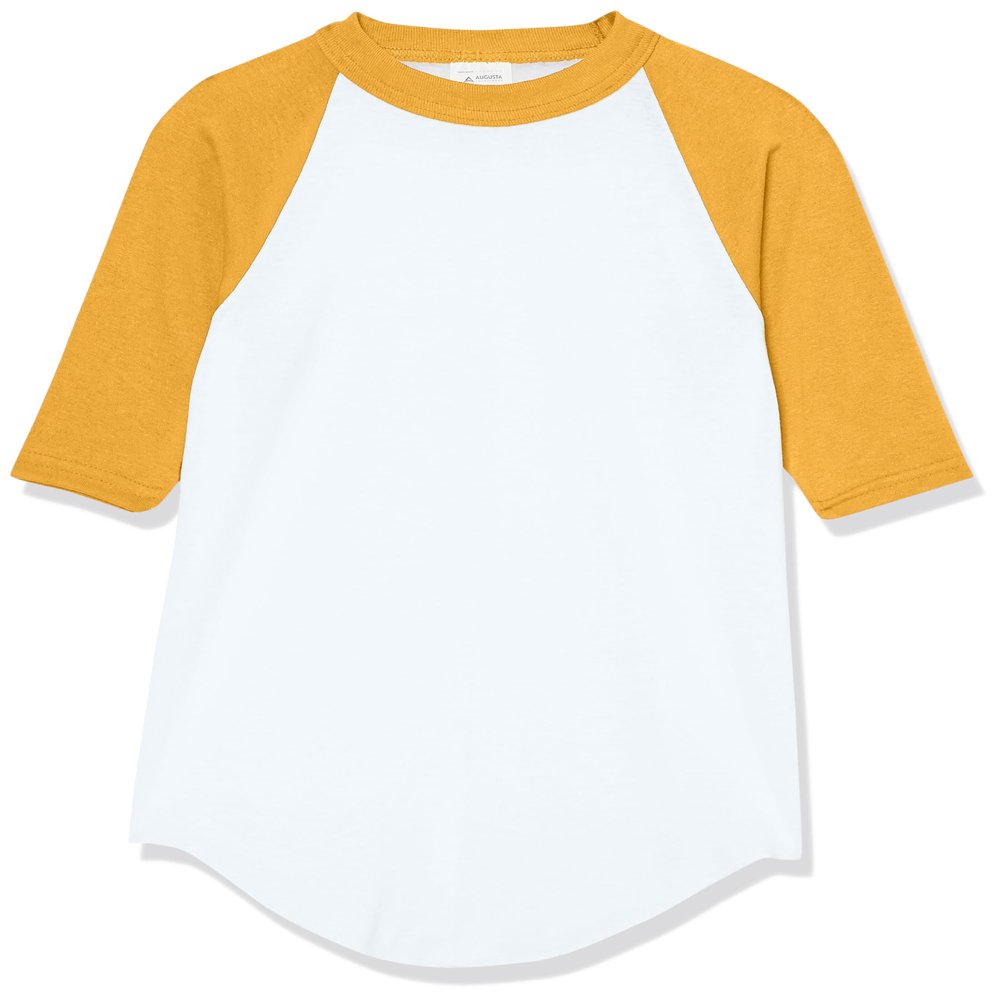 Augusta Sportswear Boys Baseball Jersey 2.0 L White/Gold