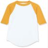 Augusta Sportswear Boys Baseball Jersey 2.0 L White/Gold view 1