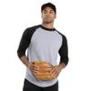 Augusta Sportswear Baseball Jersey 2.0, Athletic Heather/Maroon, M view 2