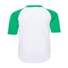 Augusta Sportswear Youth Baseball Quarter Sleeve Tee, White/Kelly, Small view 3