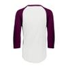 Augusta Sportswear mens Baseball Jersey 2.0 3/4 Sleeve, White/Maroon, 2X-Large US view 3