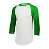 Augusta Sportswear Baseball Jersey 2.0, White/Kelly, 3XL view 1
