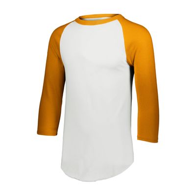 Augusta Sportswear Mens Baseball Jersey - Crew Neck, 3/4 Sleeve, Soft Cotton Blend for Practice and Game Day Wear 77