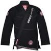 ROLL HARD Brand RIPSTOP LIGHT Brazilian Jiu Jitsu Kimonos - White, Blue & Black (Black, A0) view 3