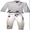 ROLL HARD Brand RIPSTOP LIGHT Brazilian Jiu Jitsu Kimonos - White, Blue & Black (White, A2) view 2