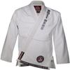 ROLL HARD Brand RIPSTOP LIGHT Brazilian Jiu Jitsu Kimonos - White, Blue & Black (White, A2) view 4