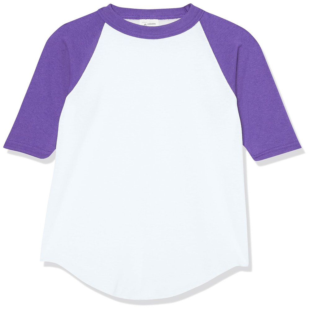 Augusta Sportswear Boys Baseball Jersey 2.0 L White/Purple