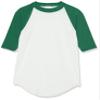 Augusta Sportswear Boys Baseball Jersey 2.0 S White/Dark Green view 1