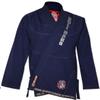 ROLL HARD Brand RIPSTOP LIGHT Brazilian Jiu Jitsu Kimonos - White, Blue & Black (Navy Blue, A5) view 3