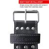 Steel Sweat Powerlifting Belt for Weight Lifting - 4" Wide by 10mm Thick - Single Prong Heavy Duty Adjustable Weightlifting Belt, High Grade Leather - BOLT Black Medium view 4