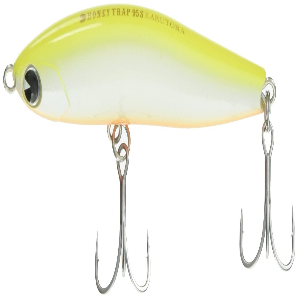 AMS Design (ima) #HT95K-102 Minnow Honey Trap S Cartra 3.7 inches (95 mm), 0.7 oz (20 g), Chart Back Pearl
