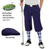 Golf Knickers Mens Select A Style Outfit - Matching Golf Cap - Navy - Waist 30 - Sock - Navy/Lt Blue view 2