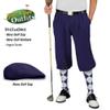 Golf Knickers Mens Select A Style Outfit - Matching Golf Cap - Navy - Waist 56 - Sock - Navy/White view 2