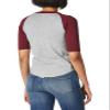 Augusta Sportswear Boys Baseball Jersey 2.0 L Athletic Heather/Maroon view 2