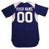3 Color Customized Baseball Jersey Adult Small in Navy and White view 2