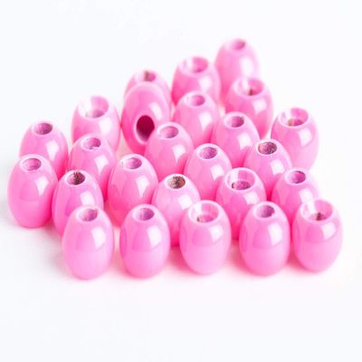Blue Wing Olive Brass Beads for Fly Tying - 25 Pack (Pink, 3.8 mm (5/32"))