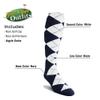 Golf Knickers Mens Select A Style Outfit - Matching Golf Cap - Navy - Waist 58 - Sock - Navy/White view 4