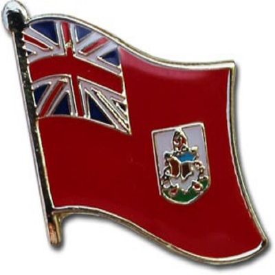 AES Bermuda Country Flag Bike Motorcycle Hat Cap Lapel Pin