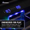 Atomic Azure LED Foosball Table  Light Up Arcade-Style Game with Interactive Inrail LED Lighting, Cascading Effects, Music, Electronic Scoring, 47 x 27 Durable Playfield view 4