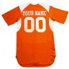 3 Color Customized Baseball Jersey Adult 3X-Large in Orange and White view 2