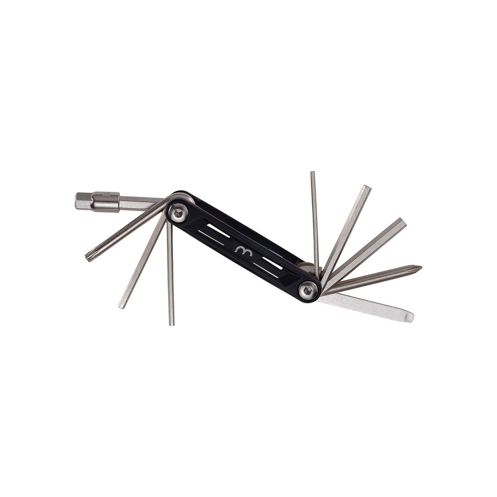 BBB Cycling 10 in 1 Aluminium Bicycle Repair Tool Kit Multifunctional Folding MaxiFold Large BTL-141L