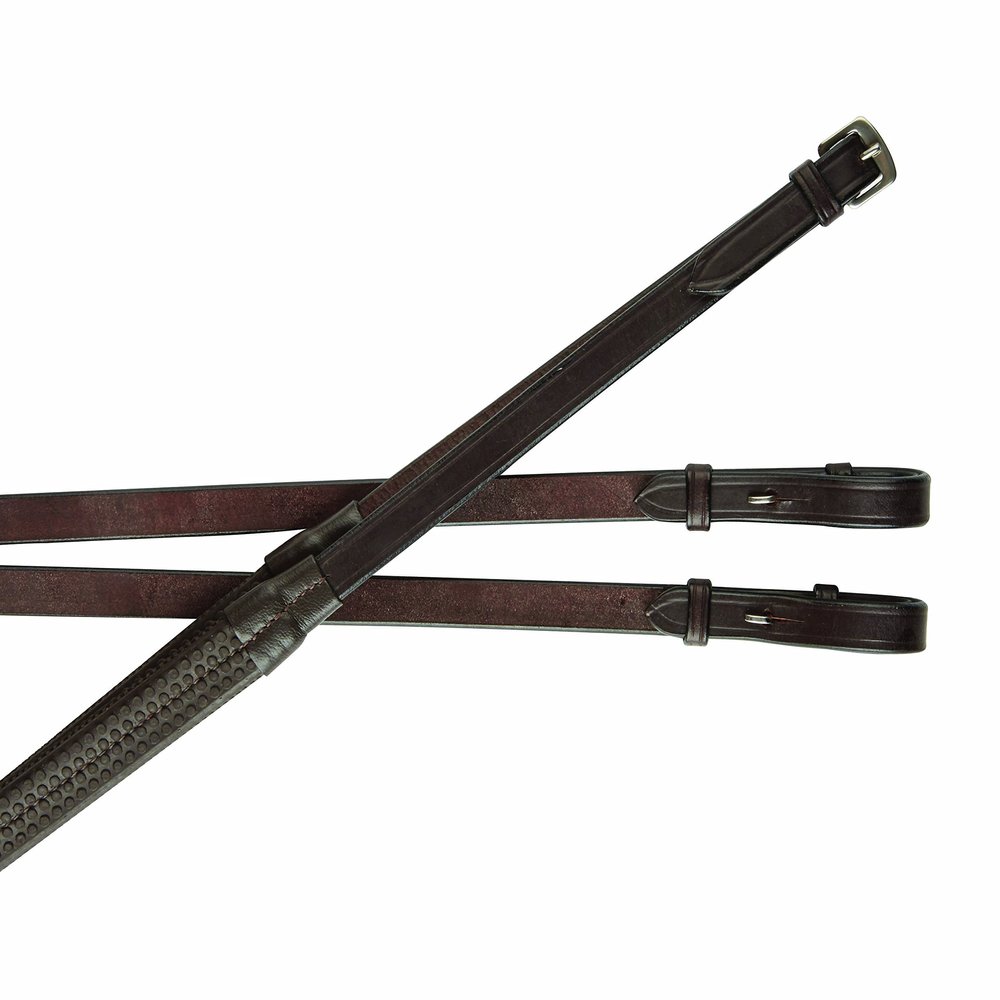 Collegiate Rubber Reins IV, Brown, 5/8"x54"