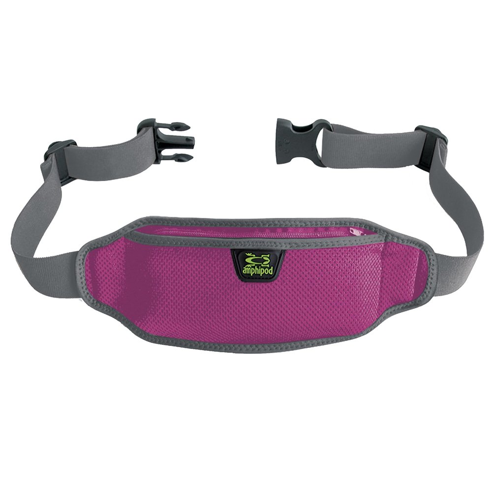 Amphipod AirFlow Lite Waistpack, Minimalist Runners Storage Fanny Waist Pack for Running, Jogging & Walking, Men & Women - Wild Berry - L