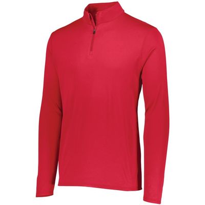 Augusta Activewear Youth Attain 1/4 Zip Pullover, Red, Large