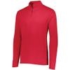 Augusta Activewear Youth Attain 1/4 Zip Pullover, Red, Large view 1