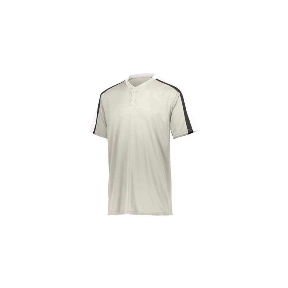 Augusta Activewear Youth Power Plus Jersey 2.0, Silver Grey/White/Black, Medium