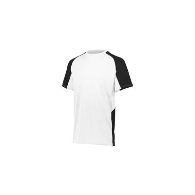 Augusta Activewear Youth Cutter Jersey, White/Black, Medium
